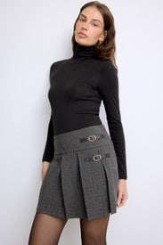 Rennes Pleated Mini Skirt by Sandro