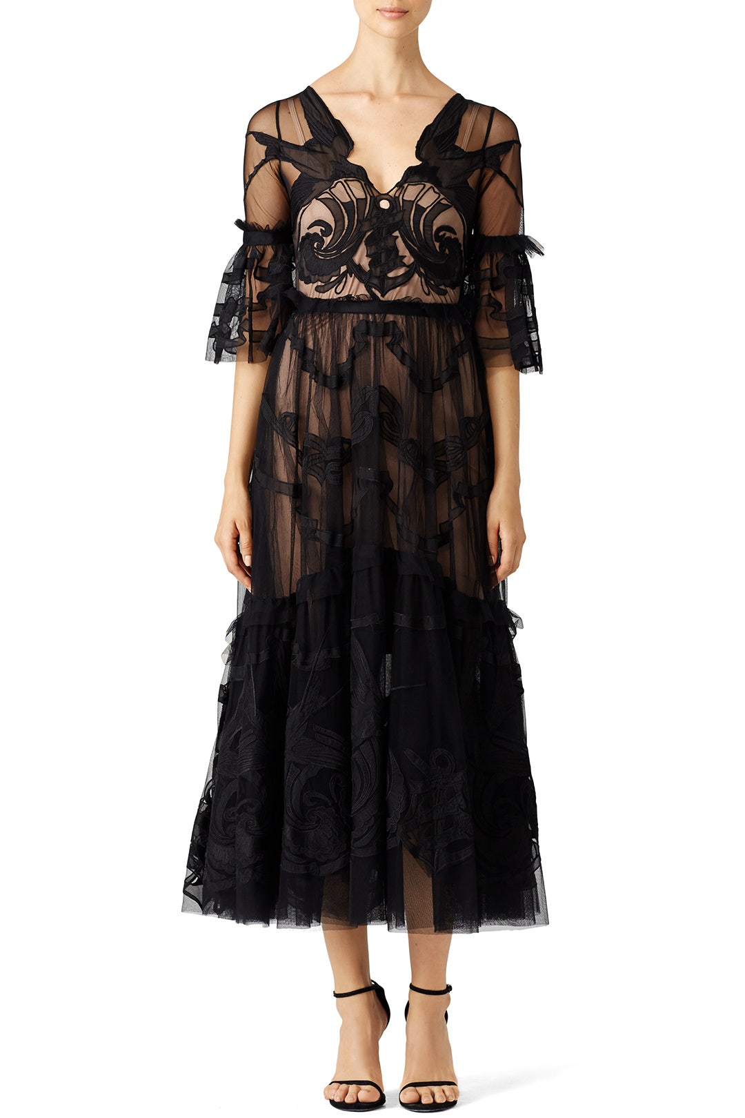 Black Midi Mast Dress by Temperley London 0