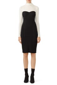 Colorblock Knit Sheath by Theory