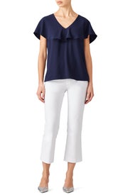 Indigo Dolce Top by Trina Turk