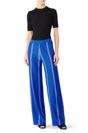 Striped Wide Leg Track Pants by Tory Sport