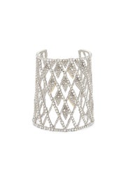 Crystal Encrusted Lattice Cuff by Alexis Bittar