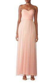 Blush Strapless Gown by AMSALE