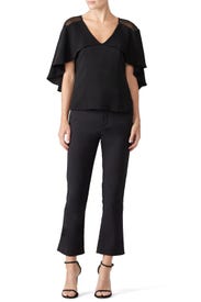 Dera Woven Cape Top by Adelyn Rae