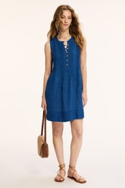 Blue Isha Dress by FAHERTY BRAND