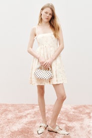 Bow Detail Baby Doll Dress by GANNI