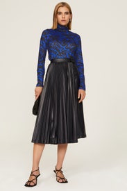 Blue Printed Turtleneck by Jason Wu x RTR