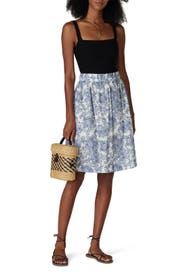 Floral Flare Skirt by Louna