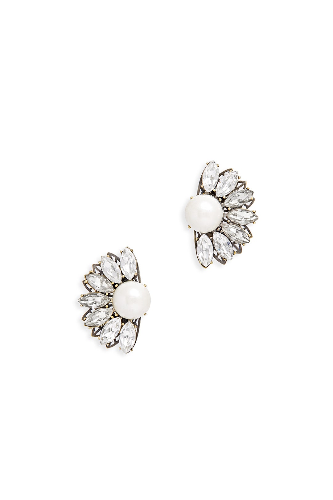 Crystal Fan Earrings by Ella Carter