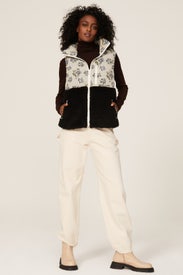 Dove Faux Shearling Vest by Sandy Liang