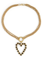 Onyx Love Necklace by Sylvia Toledano