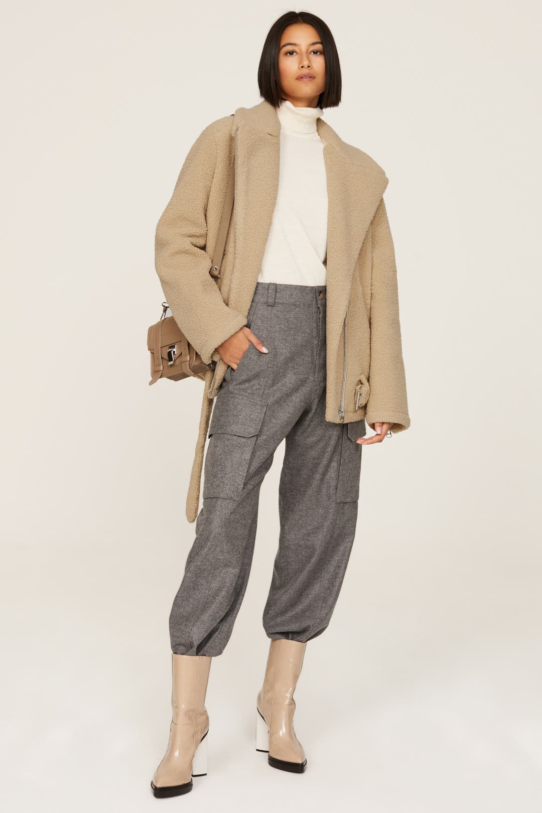 Sherpa Moto Jacket by Thakoon x RTR | Rent the Runway