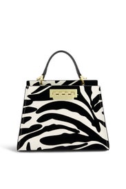 Velvet Zebra Earthette Bag by ZAC Zac Posen Handbags