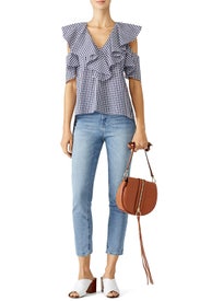Gingham Maddox Top by Amanda Uprichard