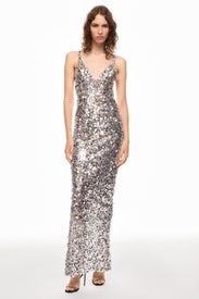 Allegra Silver Dress by Bronx and Banco