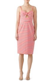 Red Striped Margot Dress by Hutch