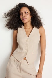 Linen Twill Vest by MICHAEL KORS