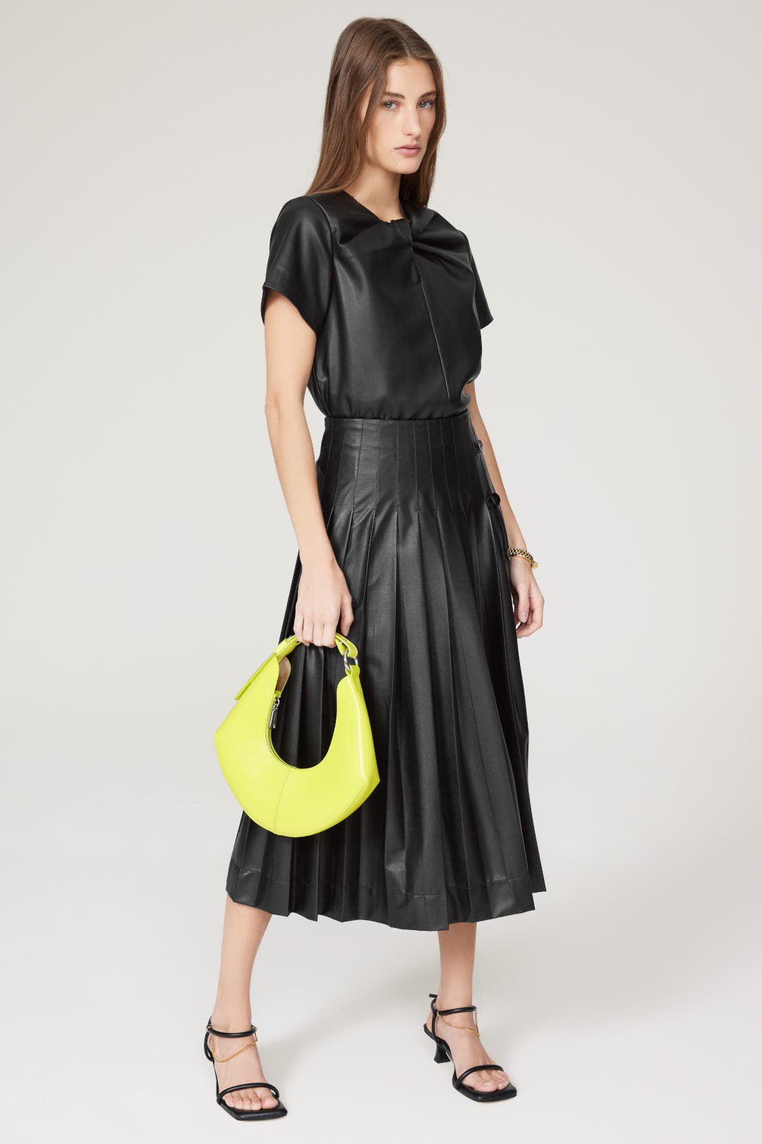 Faux Leather Twist Top by Proenza Schouler White Label | Rent the
