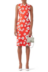 Red Floral Sheath by SACHIN BABI