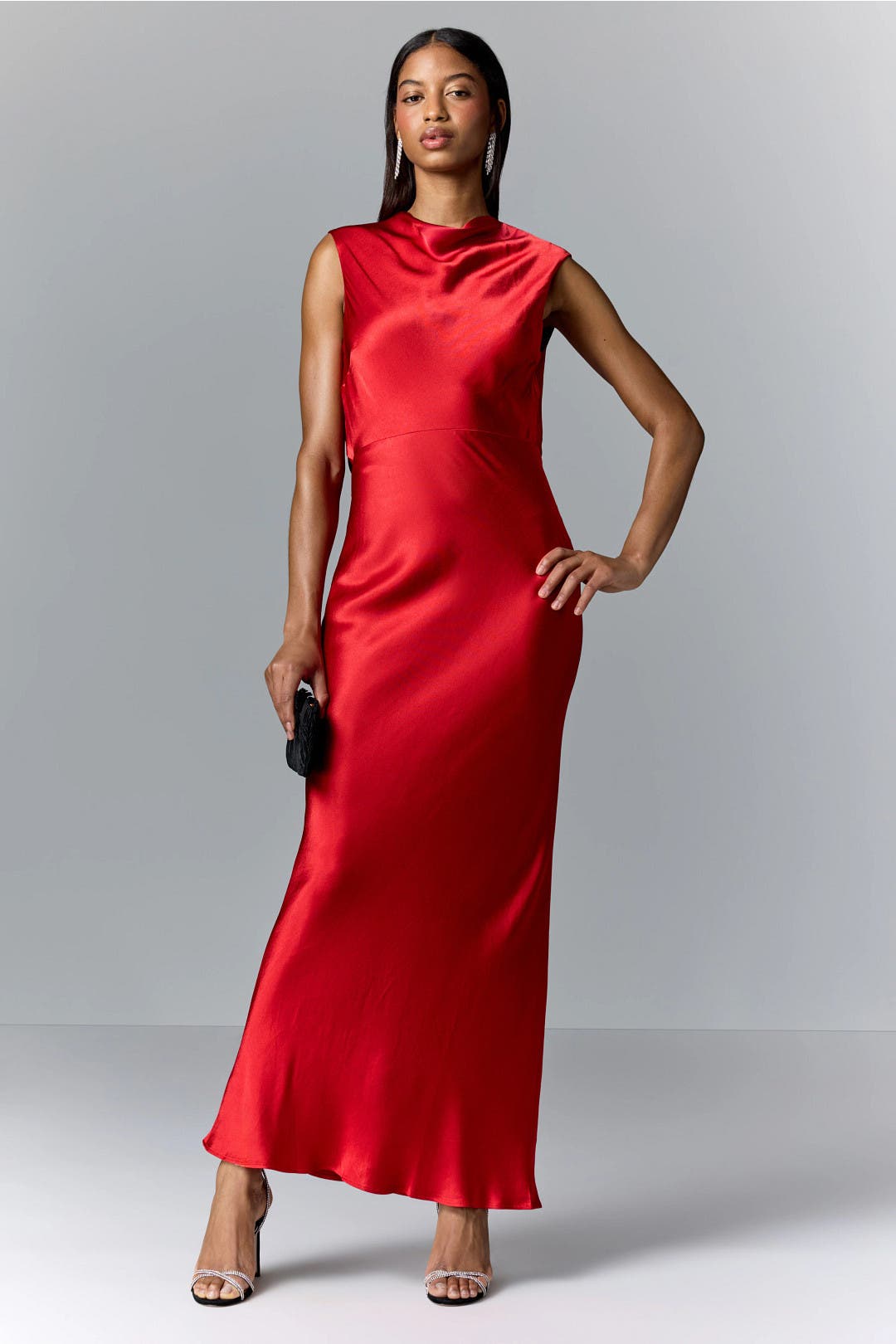 Amina Plunge Balloon Sleeve Maxi Dress by Shona Joy | Rent the Runway