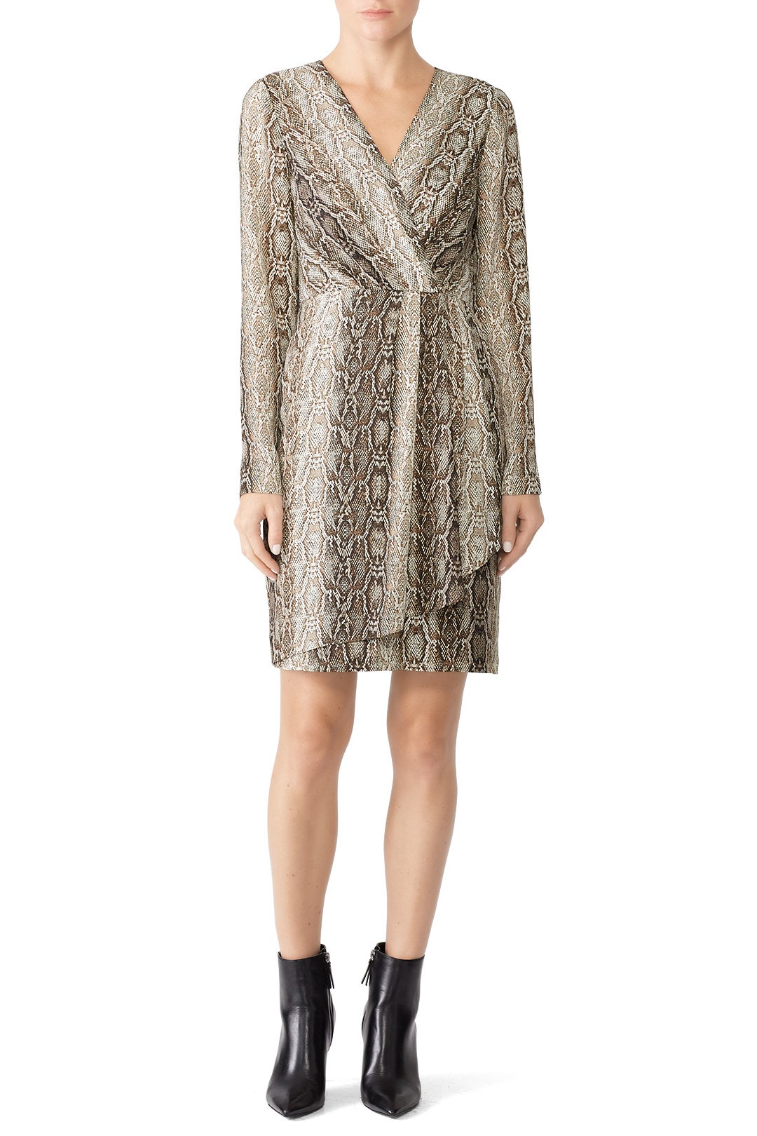 Python Faux Wrap Dress by Slate & Willow 0