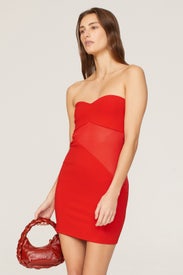 Strapless Mini Dress by Victor Glemaud