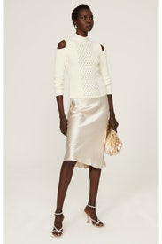 Crystal Chain Sweater by Donna Karan New York