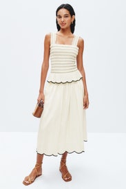 Elliot Smocked Tank Top by Fifteen Twenty