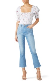Collete Crop Flare Jeans by PAIGE