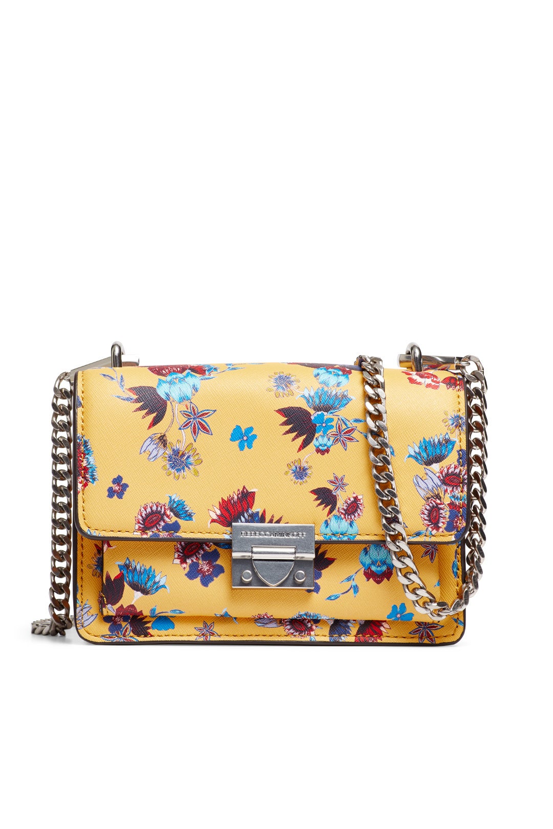 Yellow Floral Christy Crossbody by Rebecca Minkoff Accessories
