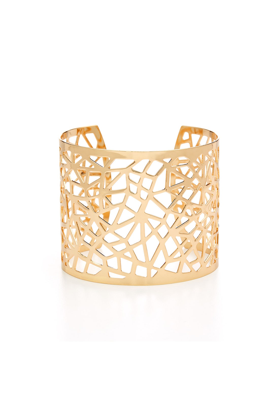 Gold Lattice Cuff by RJ Graziano