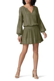 Green Tie Mia Dress by Ramy Brook