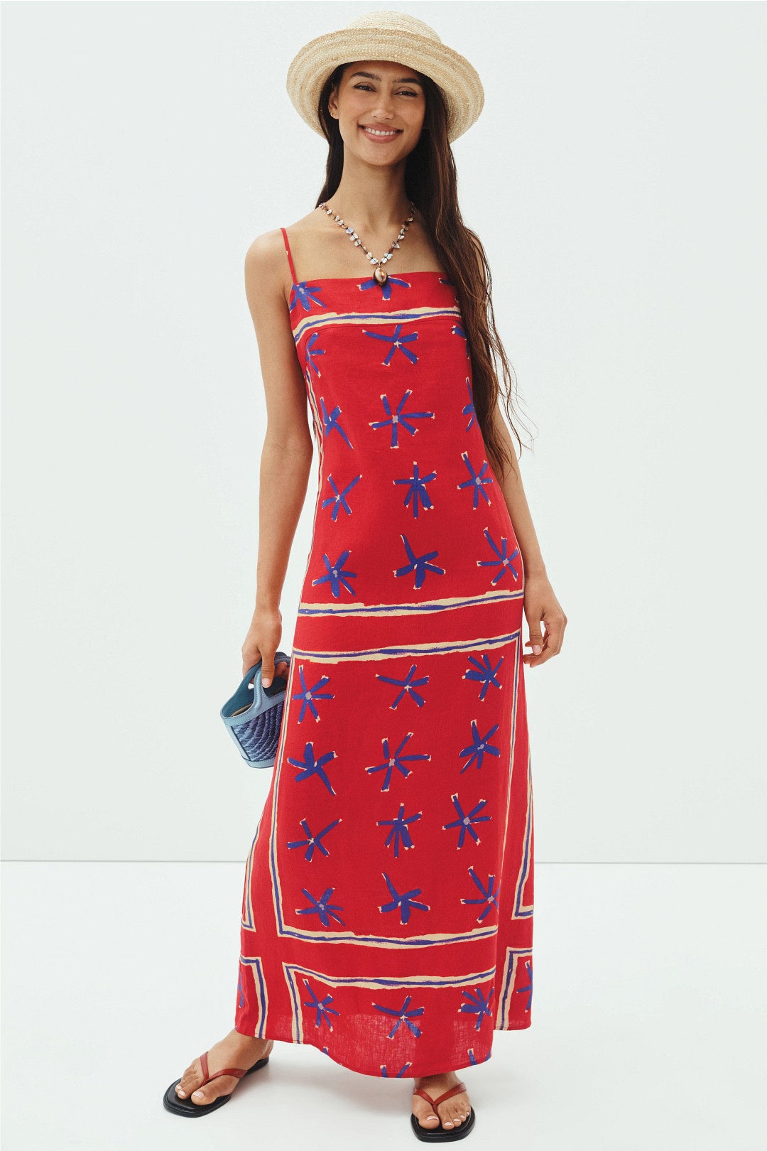 Laura Linen Maxi Dress by Staud 0