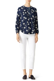 Midnight Tie Blouse by Derek Lam 10 Crosby