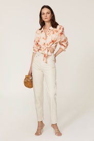 Kori Tie Dye Front Twist Top by SIMKHAI