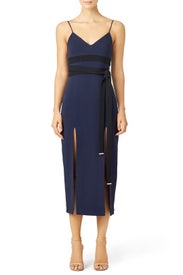 Midnight Wraparound Dress by David Koma