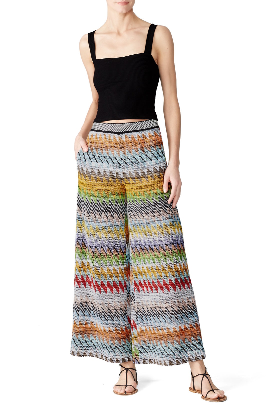 Zig Zag Knit Trousers by Missoni 0