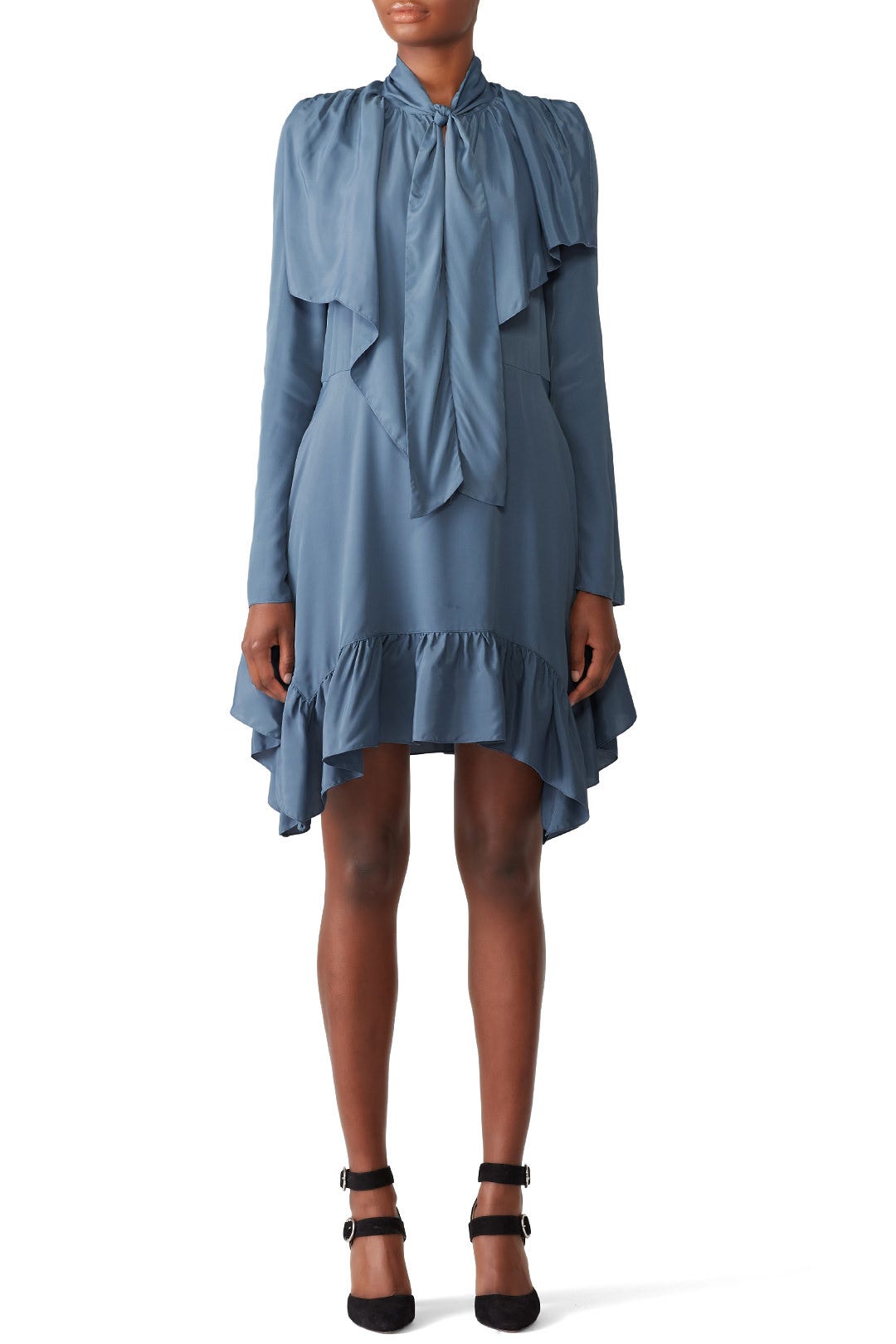 Blue Neck Tie Dress by See by Chloé