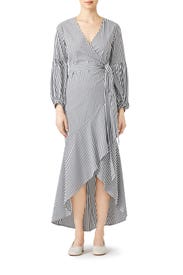 Superior Stripe Wrap Maxi by Shilla