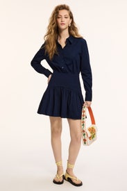 Blue Rocco Mini Dress by Staud