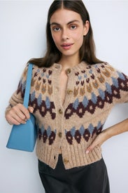 Christina Fairisle Cardigan by Veronica Beard