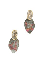 Crystal Lake Lucite Petal Earrings by Alexis Bittar