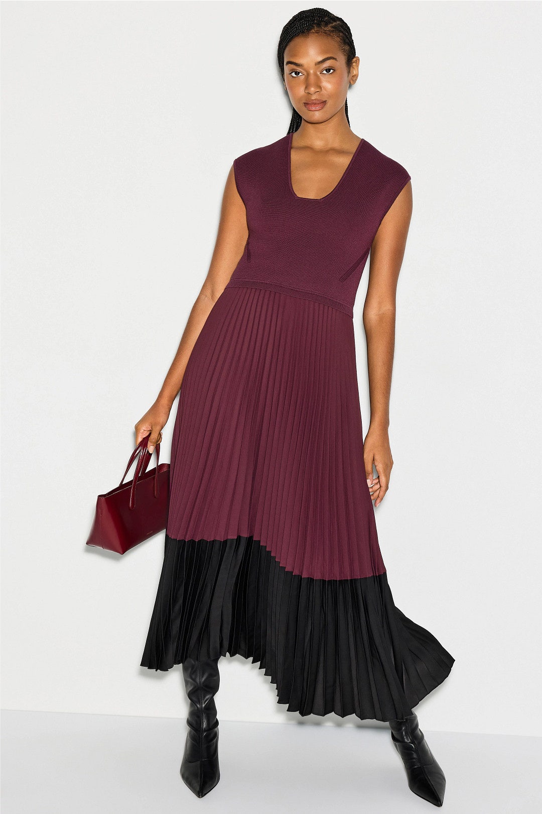 Flissani Pleated Mini Dress by BOSS 0