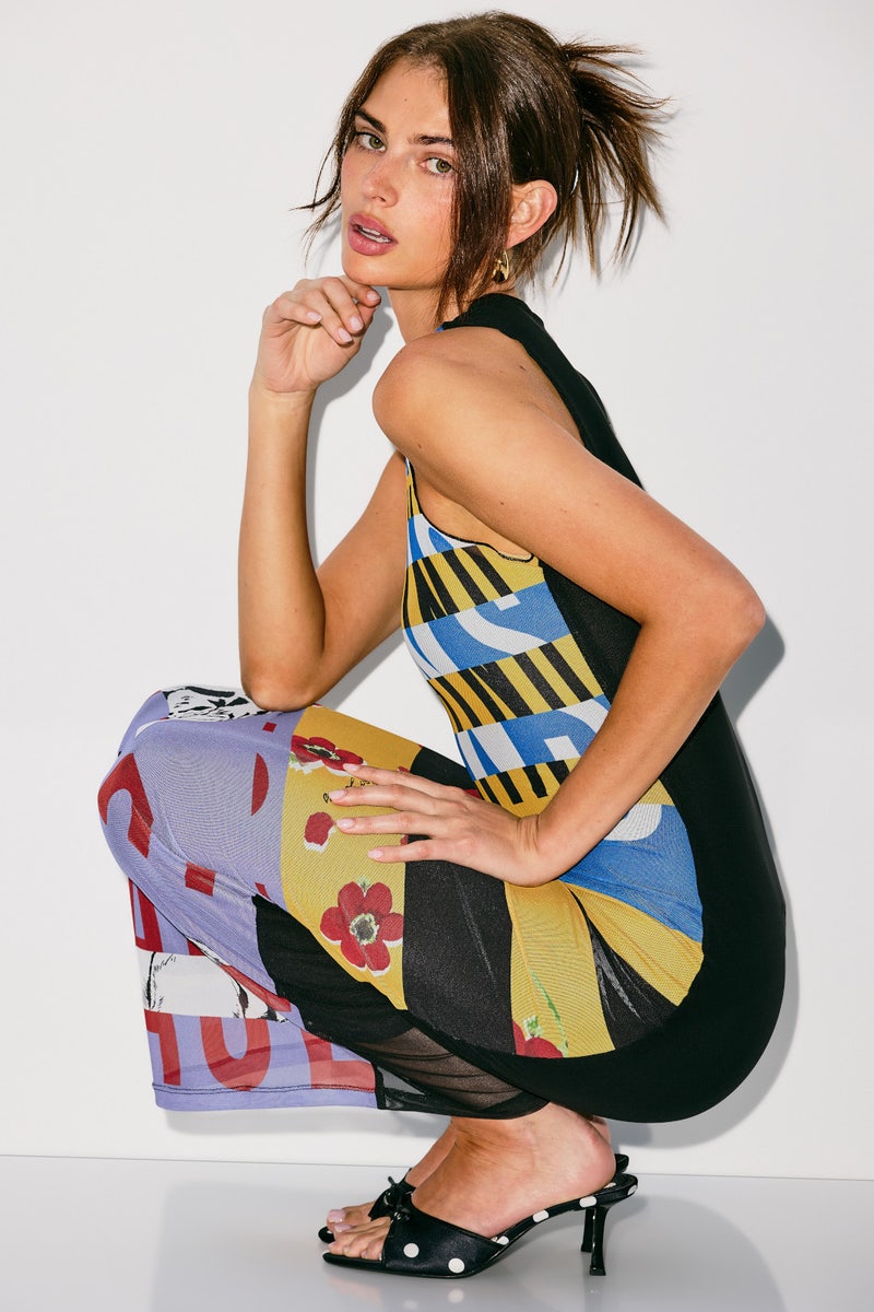 Printed Mesh Cover-up Dress by Moschino Jeans - Photo 0