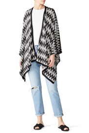 Black Zig Zag Cardigan by Missoni