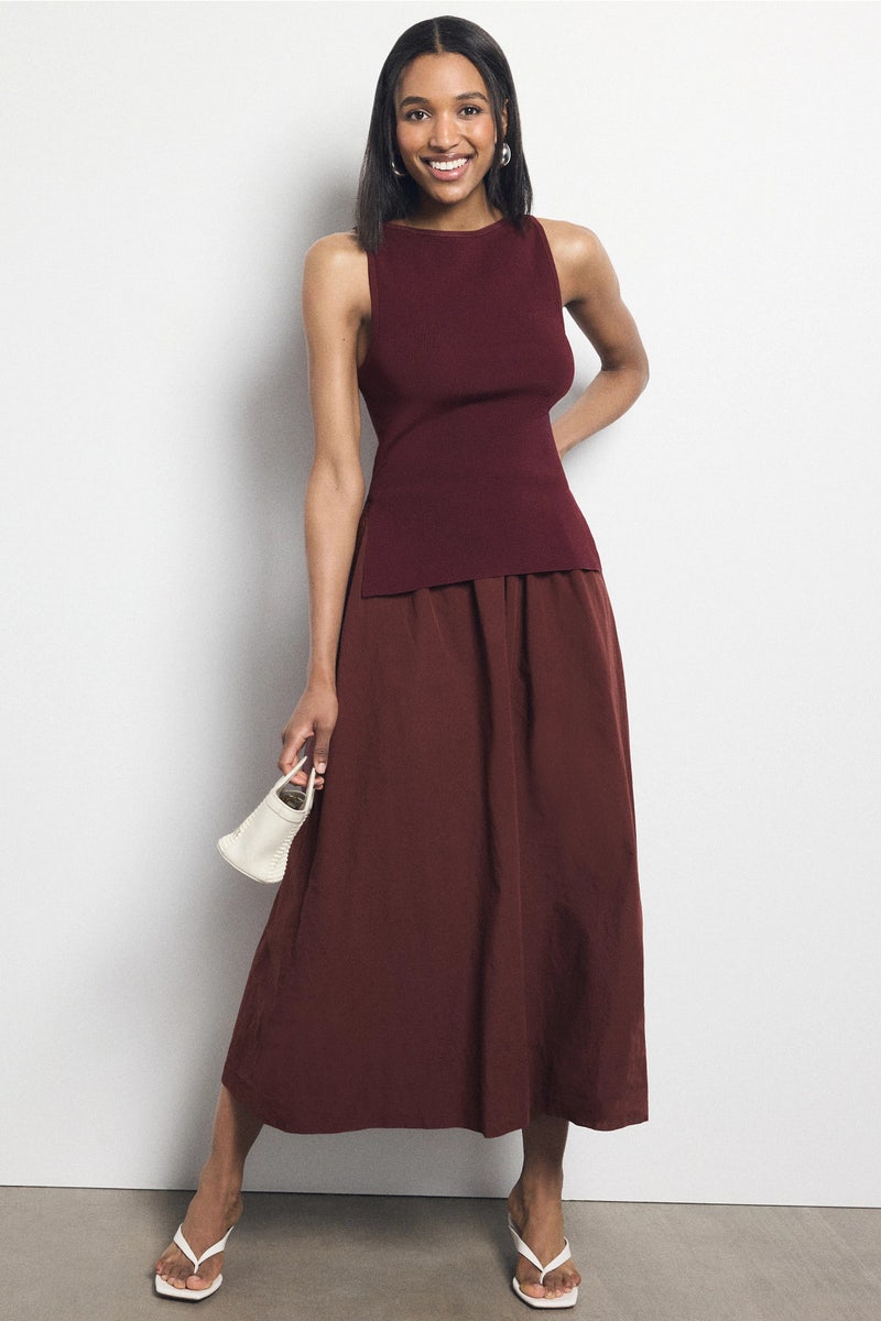 Boatneck Mix Media Dress by Onia - Photo 0
