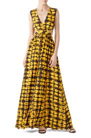 Yellow Tie Dye Maxi by Proenza Schouler