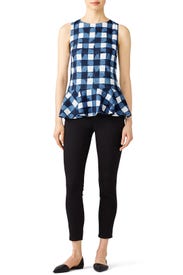 Blue Gingham Top by Sail to Sable