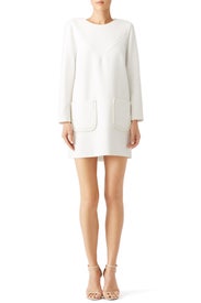 Ivory Pocket Shift by Shoshanna