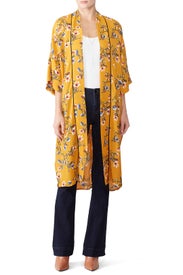 Floral Long Kimono by B Collection by Bobeau